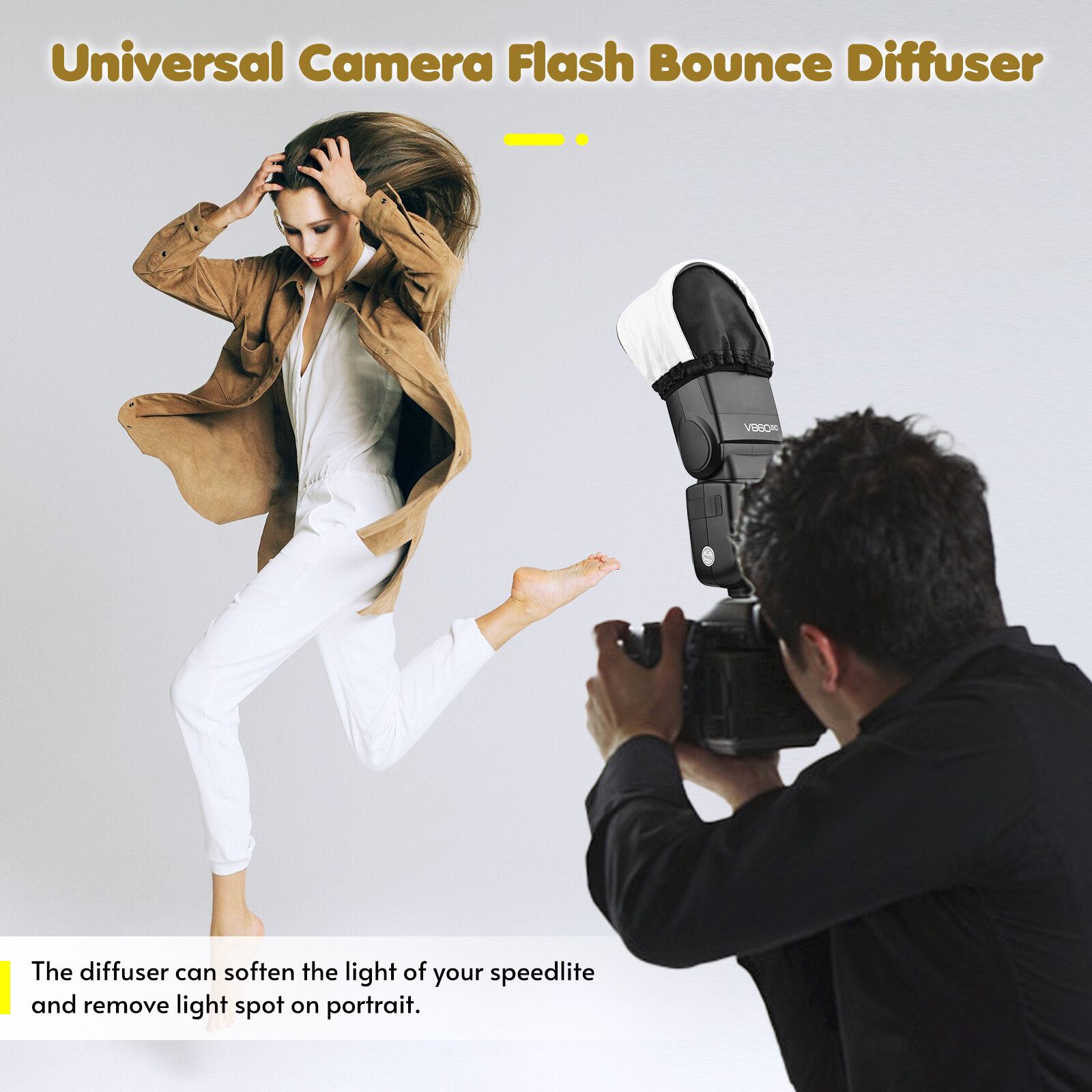 Hộp Tản Sáng Đèn Flash Máy Ảnh Thông Dụng Hộp Tản Sáng Đèn Speedlite Thay Thế Cho Đèn Flash Trên Máy Ảnh Canon Nikon Sony Godox Yongnuo