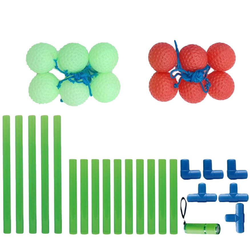 บันไดโยนชุดลูกบอล Luminous แบบพกพา Toss เกม6 Bolos ลูกเด็กเกมกลางแจ้งในร่ม