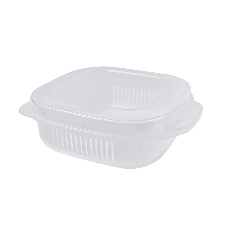 2pcs Rice Sub Packaging Fresh-keeping Box Frozen Heated Microwave Oven Vegetable Rice Separate Rice Sub Packaging Box Kitchen Tools