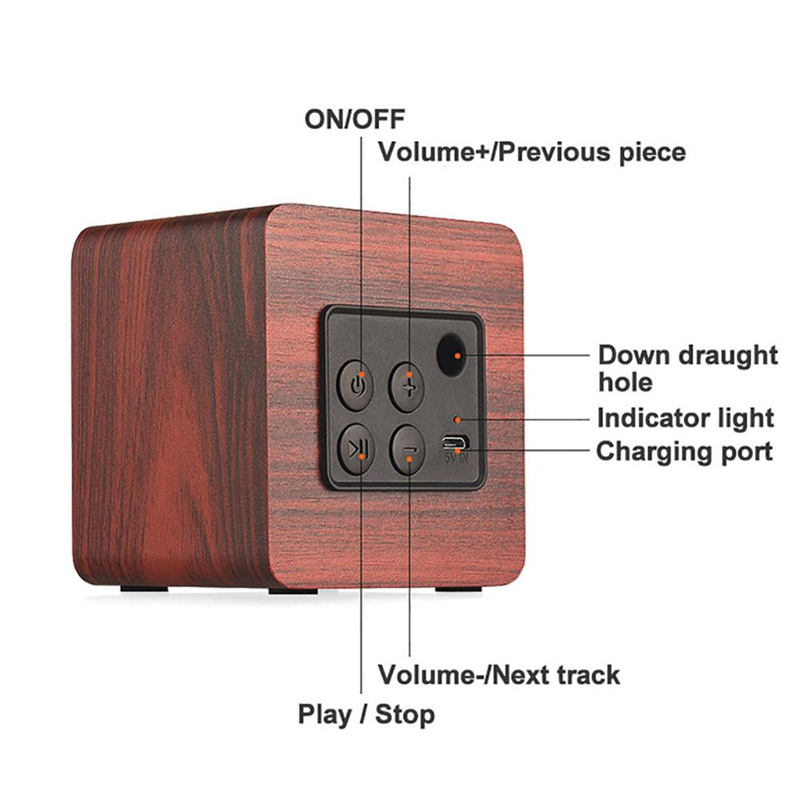 Loa Bluetooth Nhỏ Gọn Bằng Gỗ Loa Siêu Trầm Cho Điện Thoại Thông Minh Máy Tính Bảng Máy Tính Xách Tay Loa Bluetooth Không Dây Cho Điện Thoại Di Động