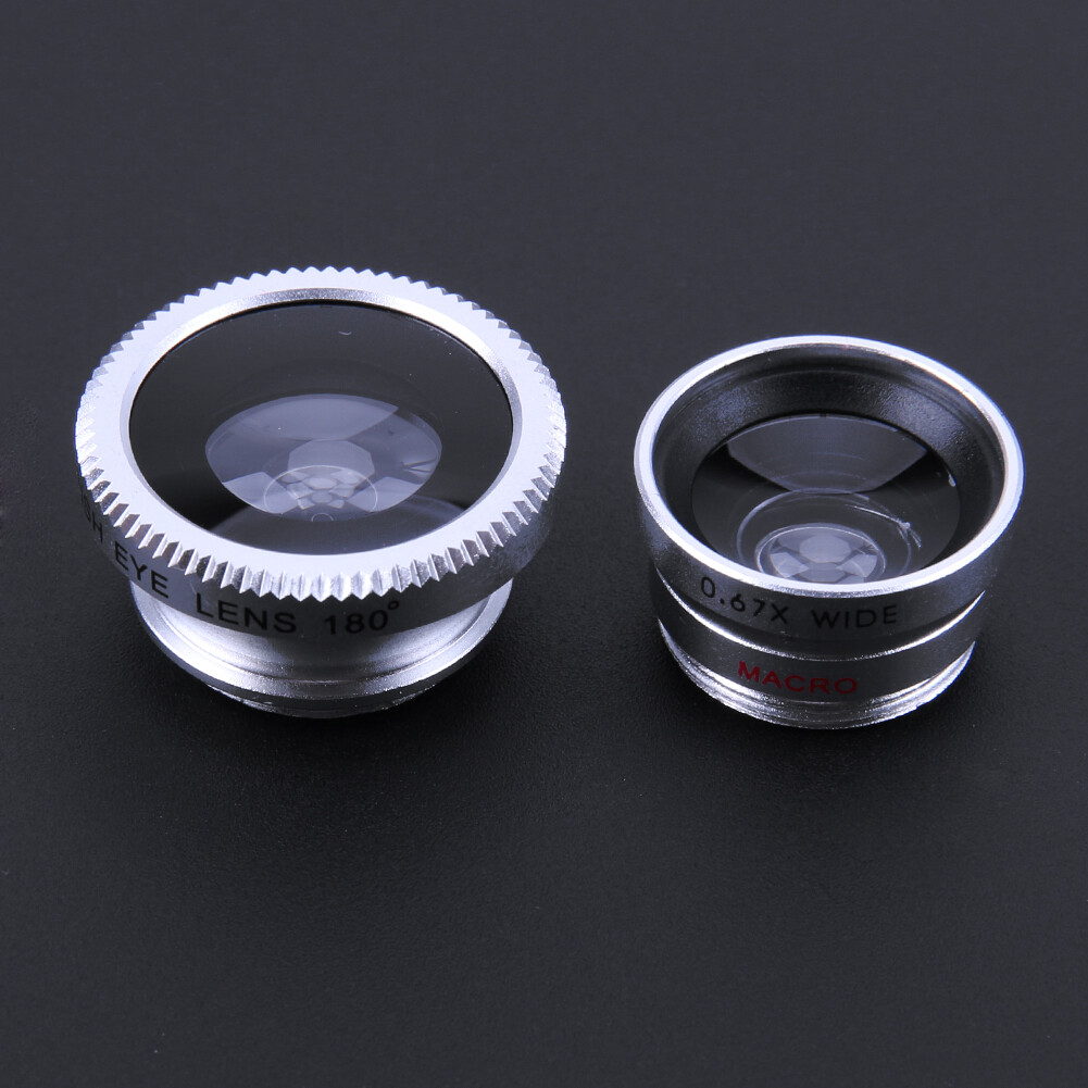 3 in 1 Fish Eye+ Wide Angle+ Macro Camera Lens Kit for Phone