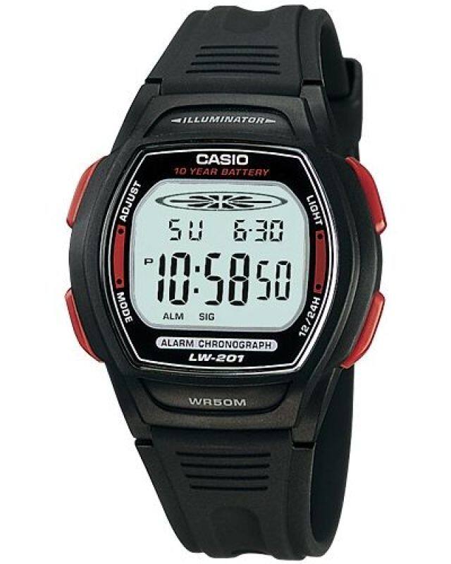 GET IT NOW! CASIO LW-201-4AV digital women and kids black resin strap watch Malaysia