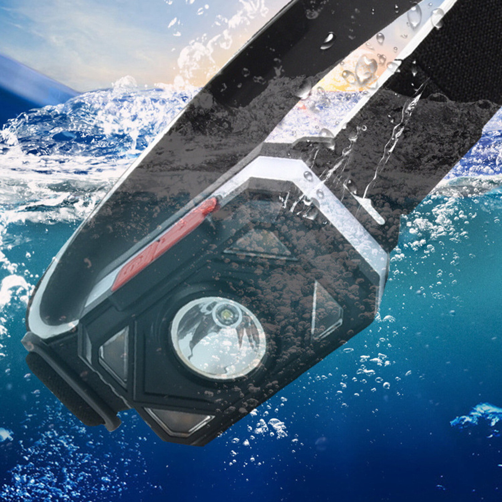 Magicaldream 1 Set LED Headlight High Brightness Waterproof Three Light Source Illumination Headlamp Night Fishing LED Lamp Camping Supplies 1 Set Ultra-Light