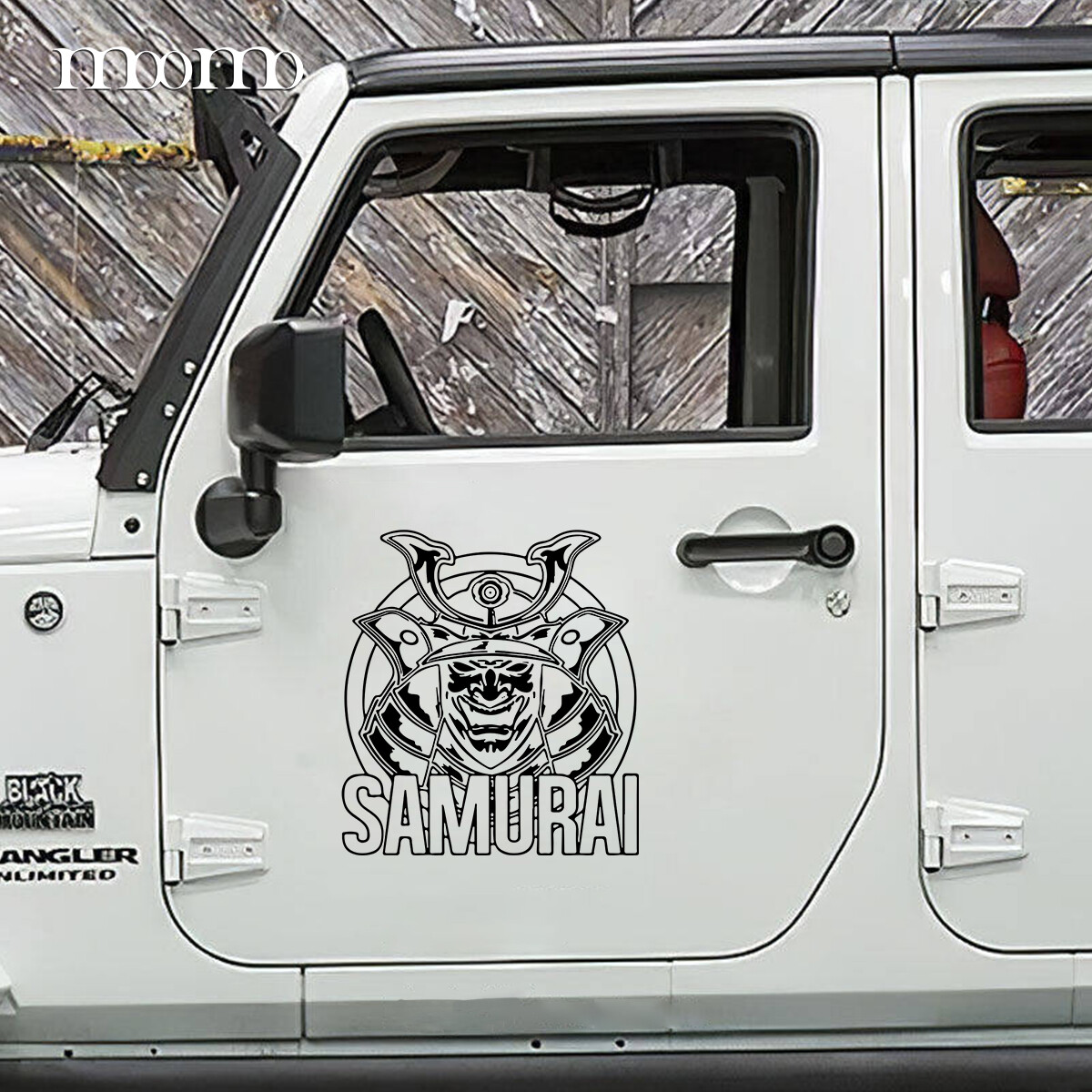 JDM Miếng Dán Phản Quang Cho Xe Hơi Đề Can Chống Nước Samurai Miếng Dán Trang Trí JDM Kính Chắn Gió Phía Sau