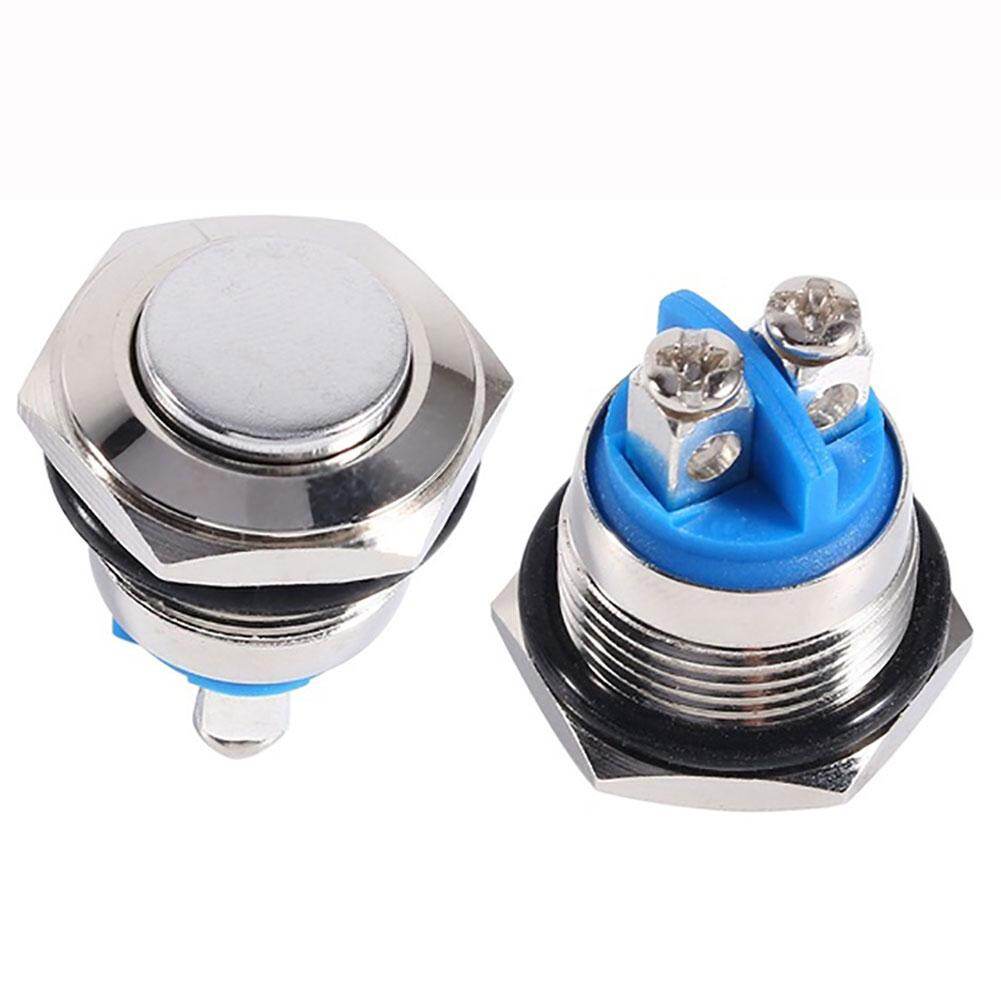 Tenmillion 12V 16mm Waterproof Car Vehicle Metal Momentary Push Button ON/OFF Horn Switch