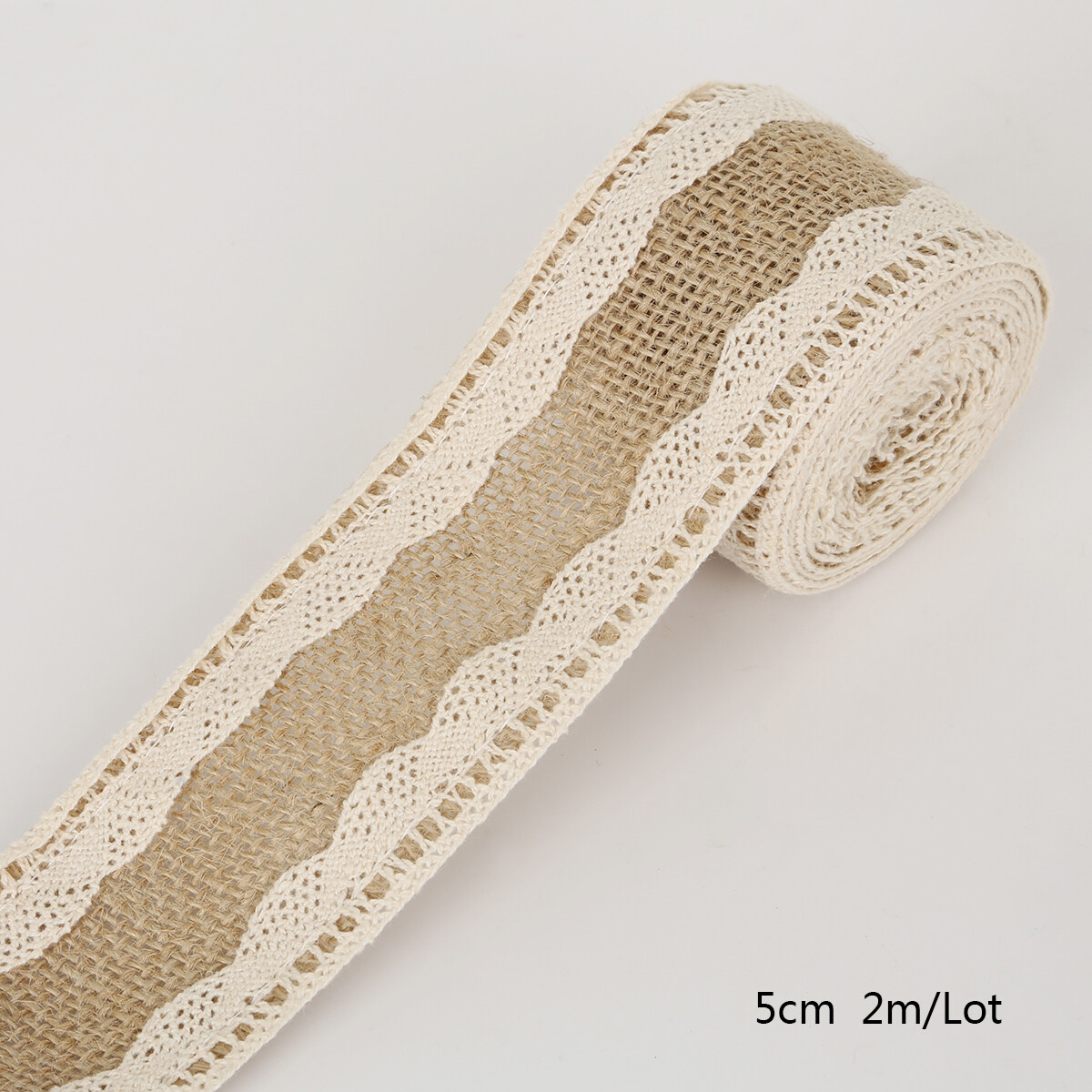Burlap Ribbon Lace Rolls Cord Rope Hessian Rustic Wedding Table Accessories Wedding Decor Jute String