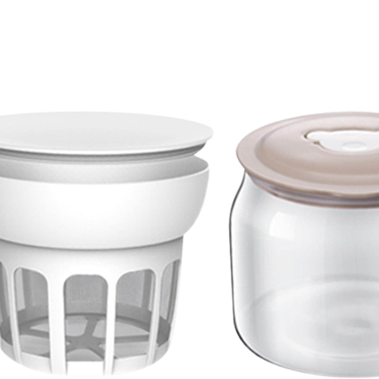 Moon Crystale Greek Yogurt Filter Food Strainer with Lid Yogurt Maker Nut Milk Maker