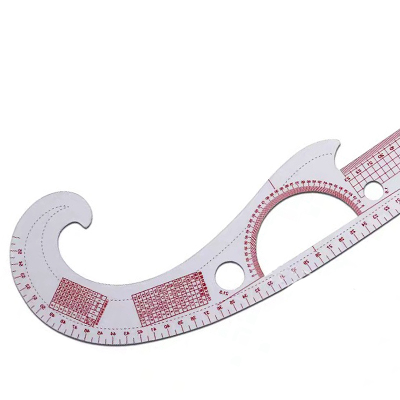 Sewing Ruler Set High Transparency Built in Scale Bendable Flexible Plastic Clear Sewing Accessories for Tailors