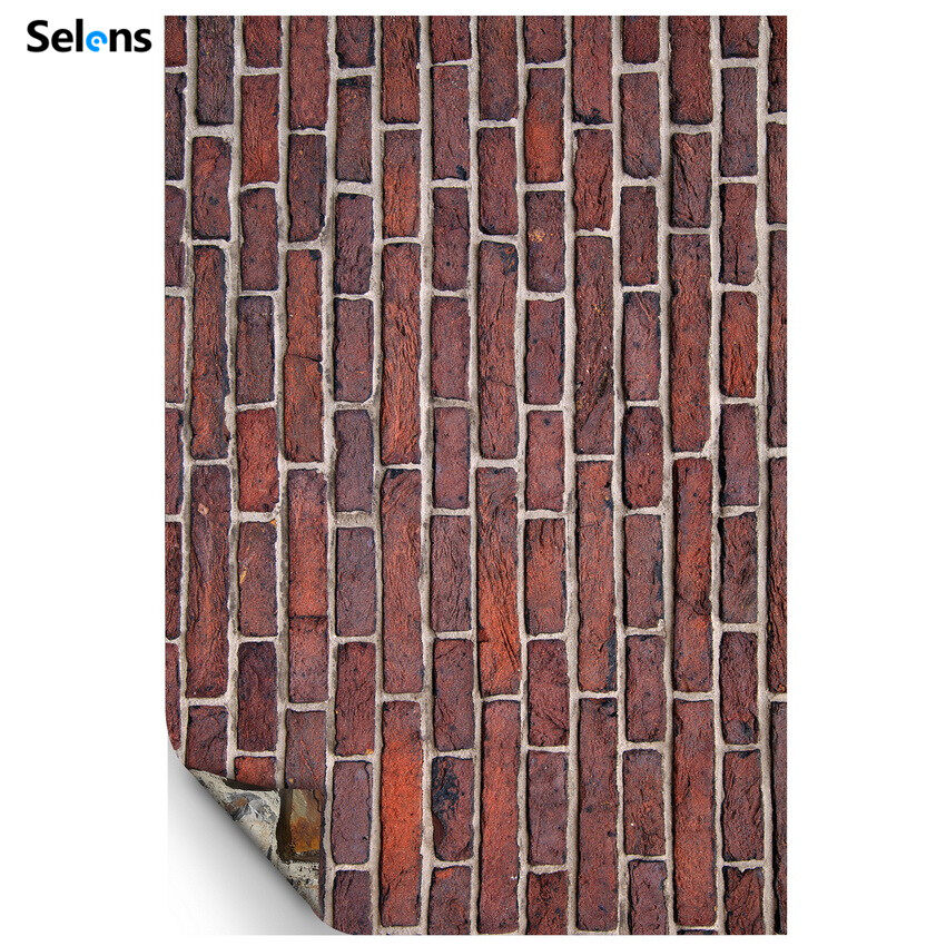 Selens 56x90cm/22 x 35  Double-sided Photography Background Backdrop Wooden Marble Waterproof Water Resistance