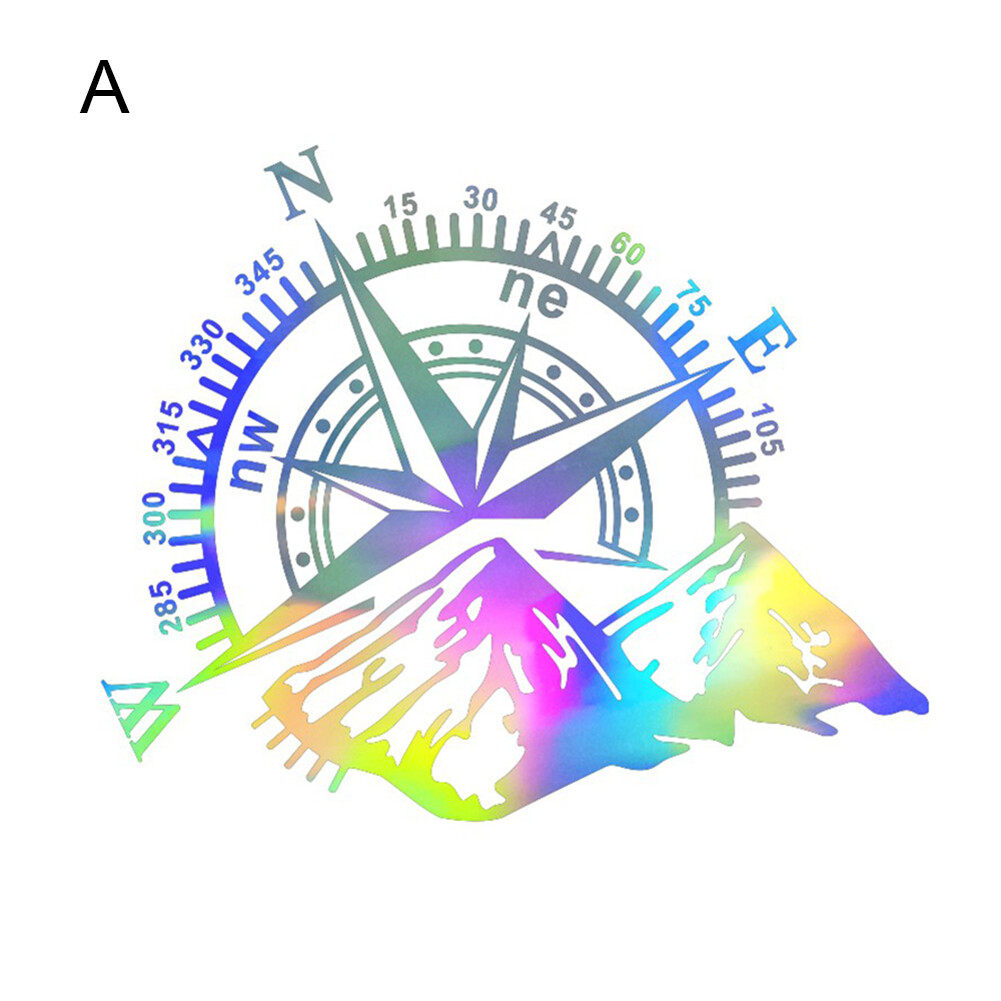 SuperRide D-1100 Laser PVC Mountain Compass Navigation Car Door Hood Body Decal Sticker