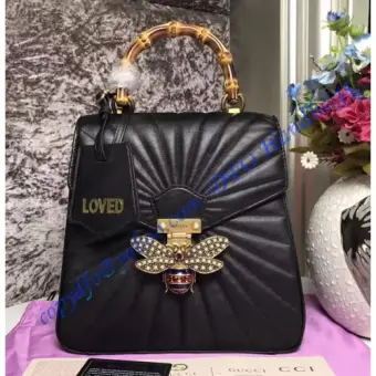 gucci queen margaret quilted leather backpack