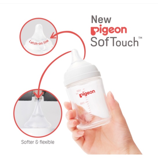 Pigeon SofTouch™ Bình sữa PPSU cổ rộng 160ml / 240ml / 330ml