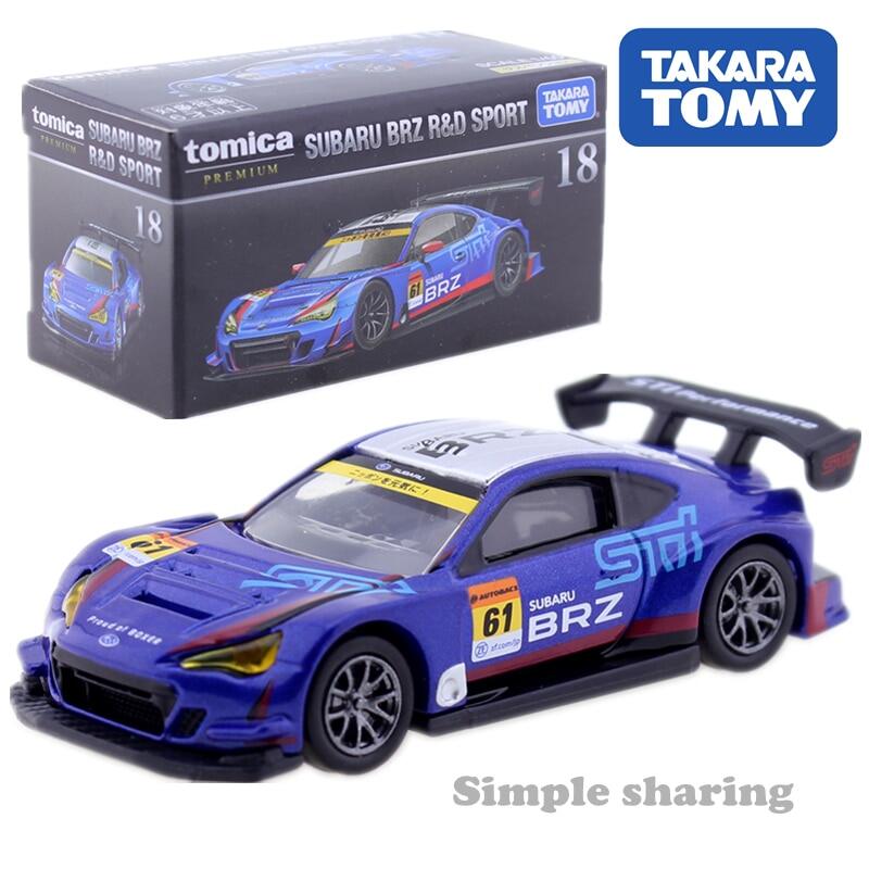 Tomica Premium #18 Subaru BRZ R & D กีฬาขนาด1/60รถ Hot Pop เด็กมอเตอร์ของเล่นดายคาสยานพาหนะหุ่นโลหะใหม่