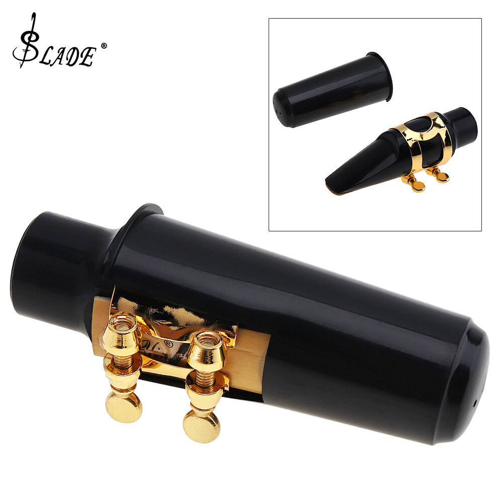 SLADE Alto Sax Saxophone Mouthpiece Musical Instrument Accessories with Ligature Cap and Bite Block