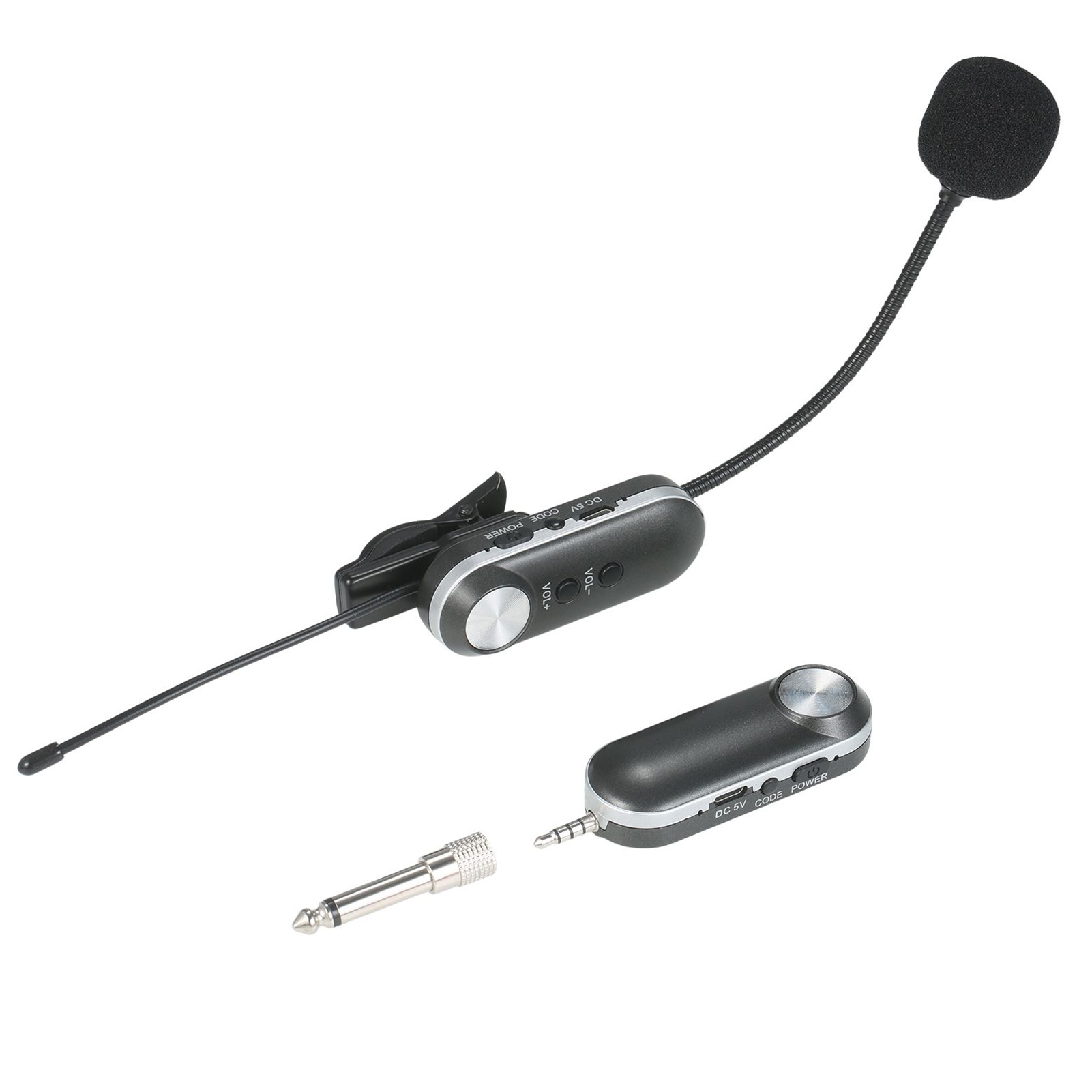 keykits-Headset Wireless Microphone Instrument Mic Omni-directional Hifi Microphone Wireless Instrument Microphone System Receiver & Transmitter UHF Clip Type Mic+Receiver for Sax Saxophone French Horn Trumpet Trumbone