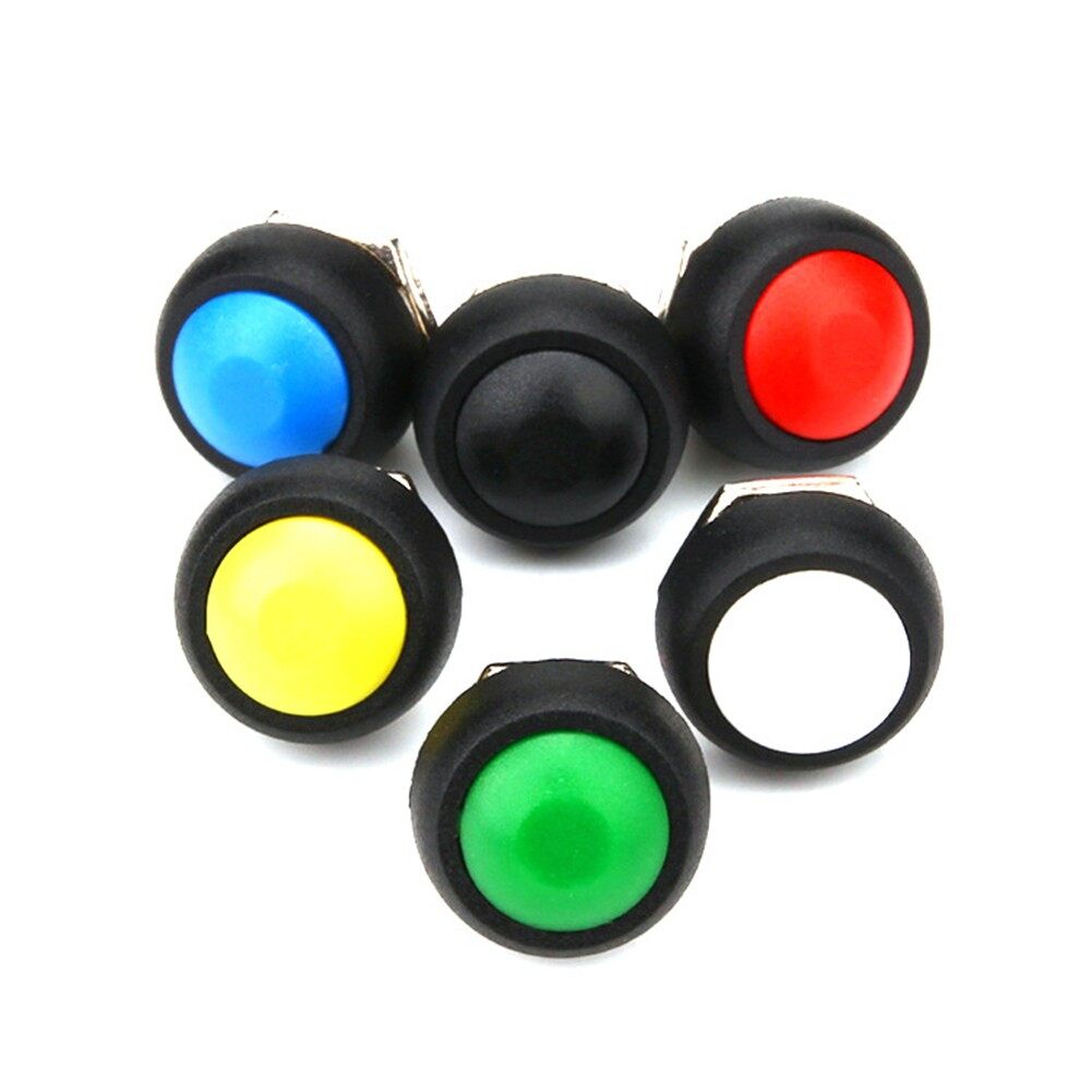 Push Button ON/OFF Switch Accessories Equipment Mini 12mm Non-locking Button