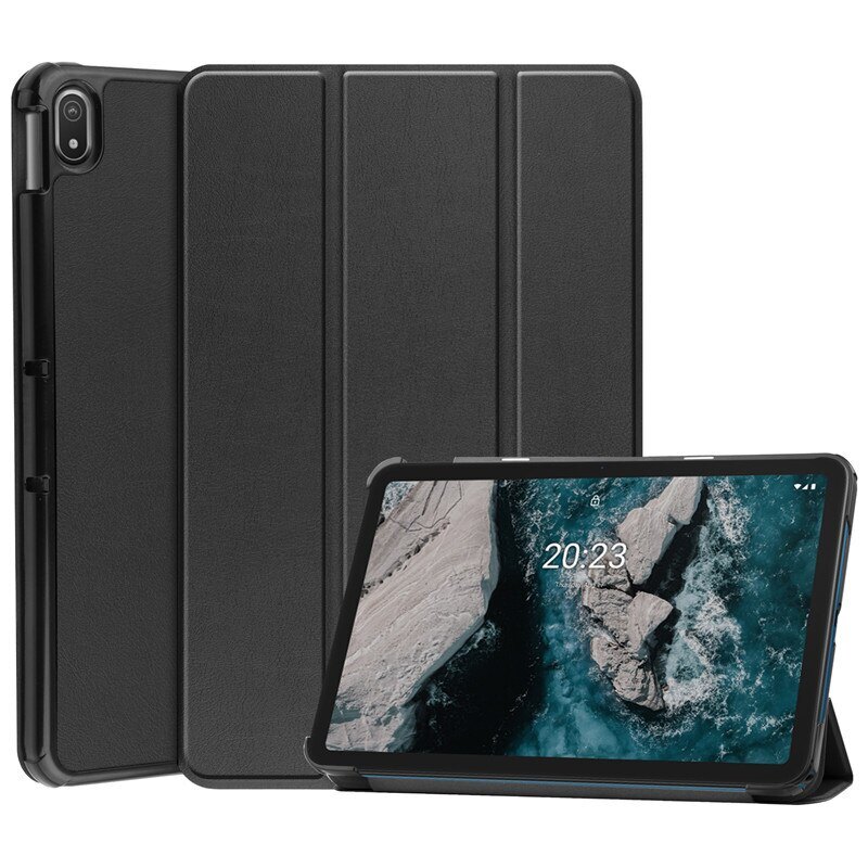 Nokia t20 t 20 case 2021 pu leather tri-vouwen stand magnetische smart cover voor funda nokia t20 10.4 inch tablet kids funda