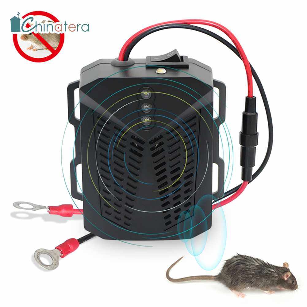 Chinatera 12V Car Rat Rodent Ultrasonic Repellent Marten Shock Mice Repeller Engine Compartment