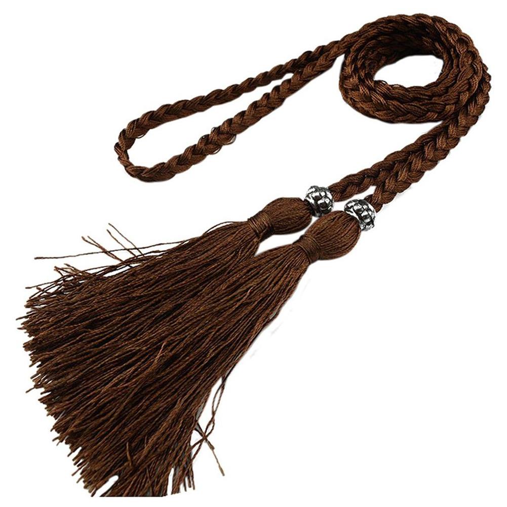 160cm New Braided Tassel Women's Belt 