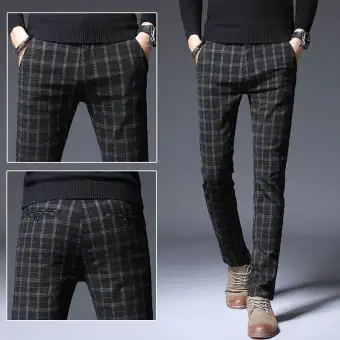 plaid pants for big men