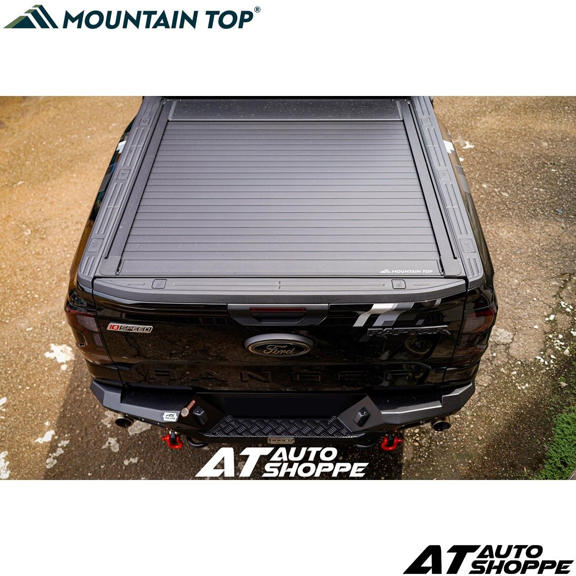 MOUNTAIN TOP EVOM MANUAL ROLLER SHUTTER TONNEU COVER FOR FORD RANGER