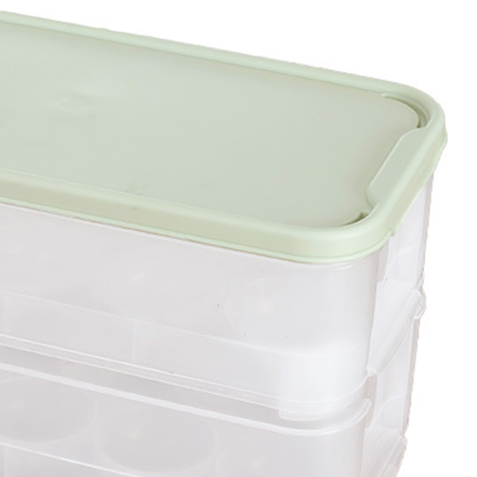 Terylin Transparent Egg Holder Stackable PP 10/20 Grids Non-slip Egg Storage Trays Kitchen Supplies