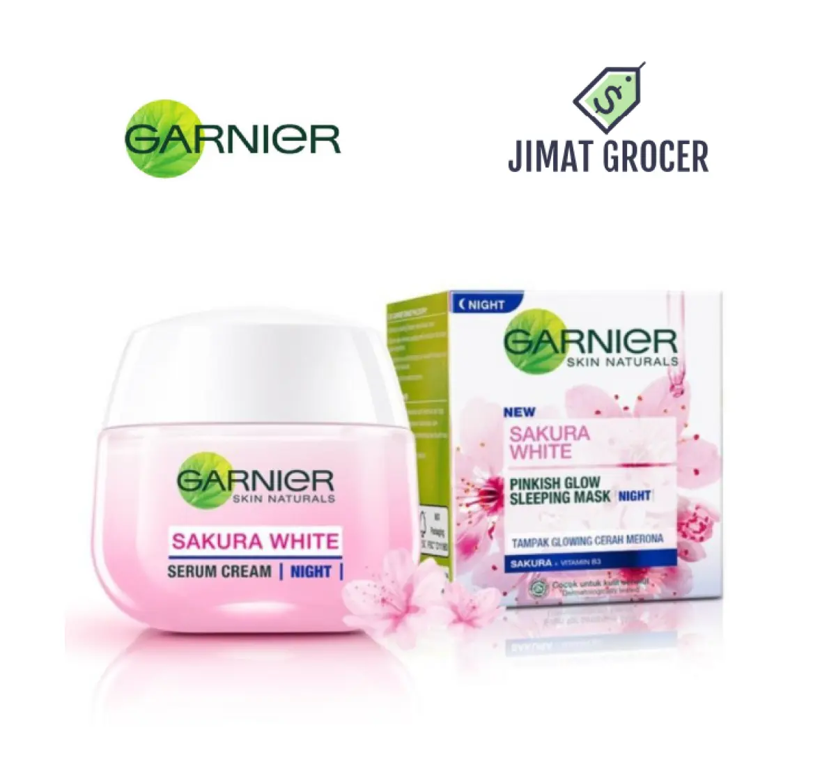 sakura white night cream