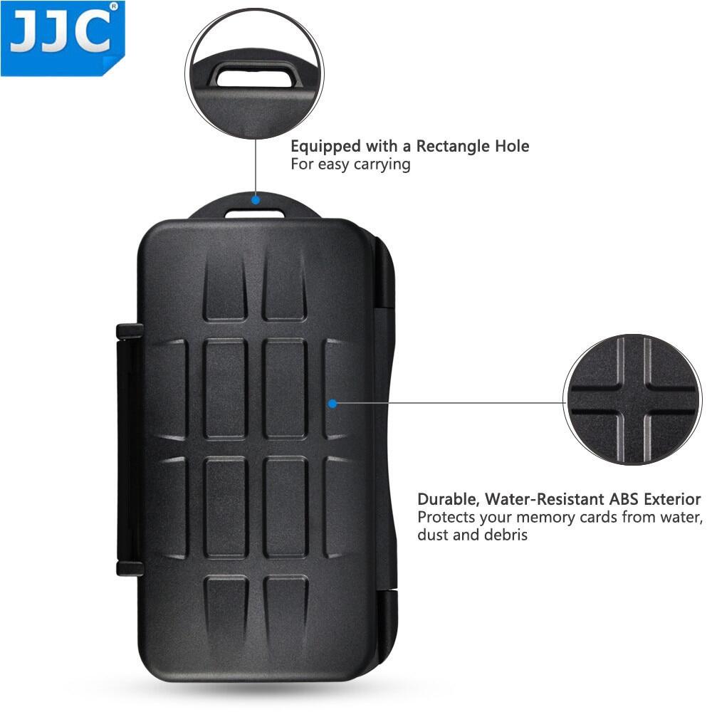 JJC Hộp Đựng Thẻ Nhớ Chống Nước Hộp Đựng Thẻ CF SD SDHC SDXC Micro SD XD SXS XQD Cho...
