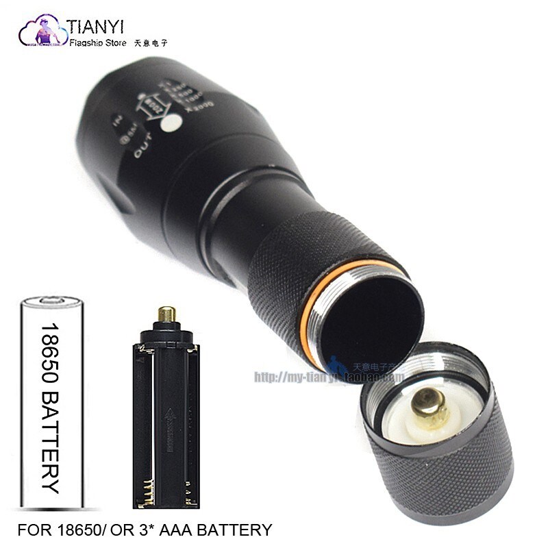 【Fire New】 LED green light mouse tail spotlight tactical wire control switch aluminum alloy strong light super bright lighting flashlight