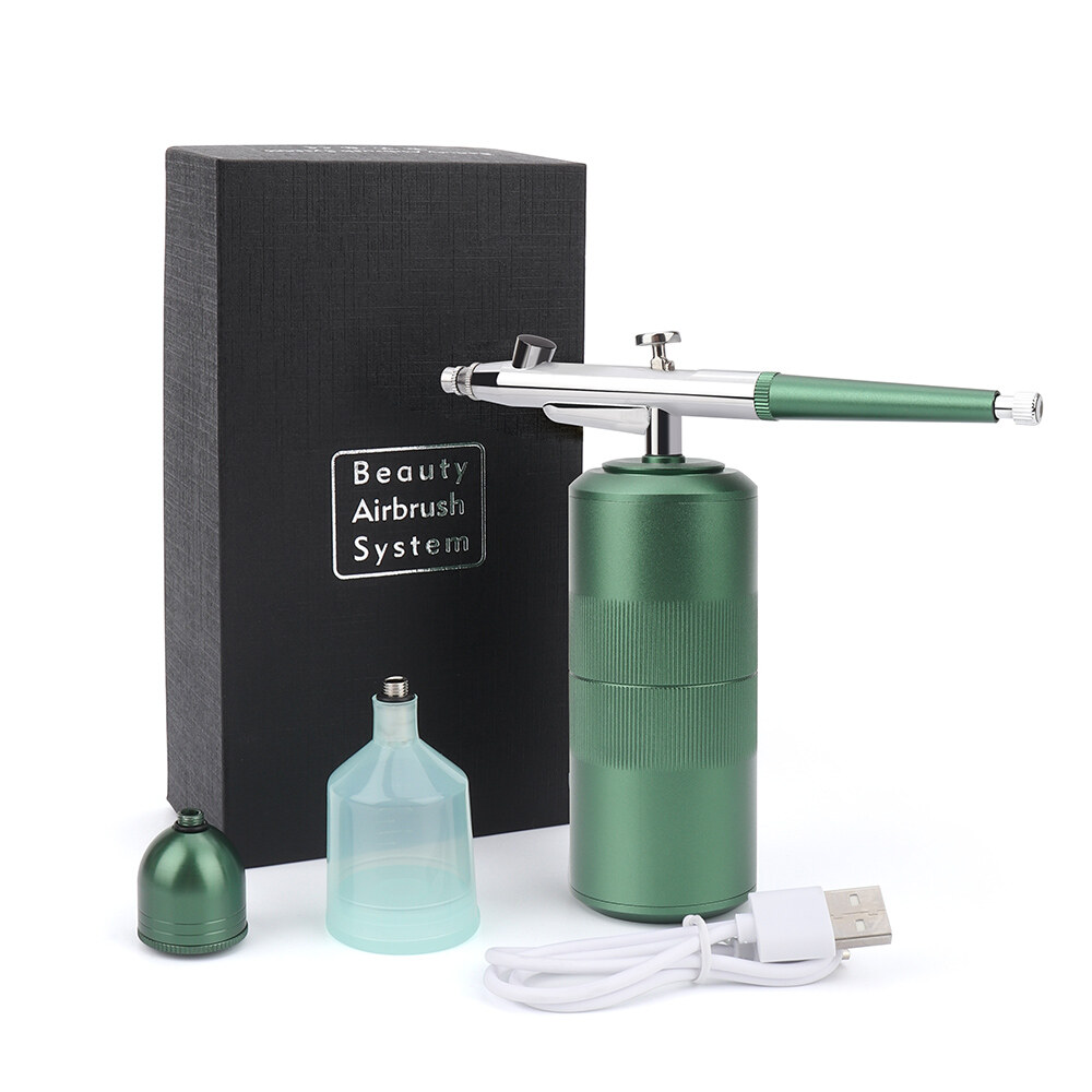 DECINIEE Portable Airbrush Compressor Facial Nano Mist Sprayer Water Oxygen Injector Mini Air Brush Compressor Makeup Paint Art Spray
