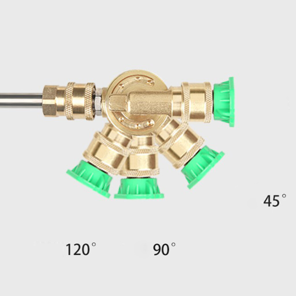 Blesiya 5000psi Quick Connecting Pivoting Coupler For Pressure Washers Nozzles