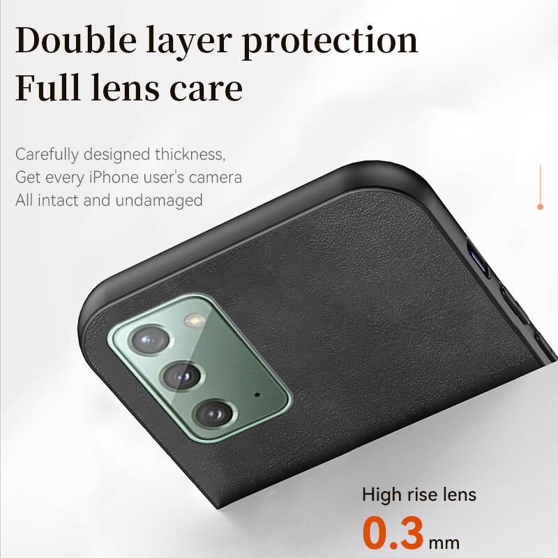 For Samsung Galaxy Note 20 Case Samsung Note20 TPU Soft Shockproof Matte Phone Casing Leather Texture Cover