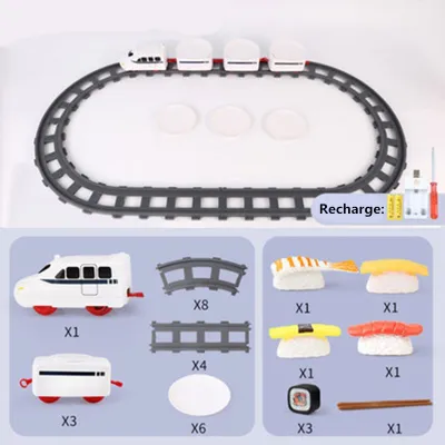 JinGle Revolving sushi toy rail train electric party carousel toy