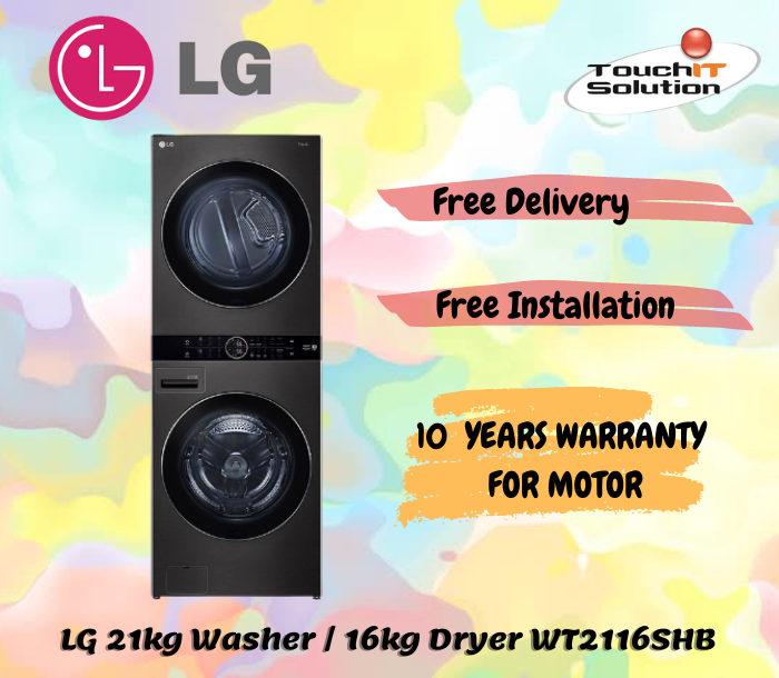 [INSTALLATION] LG WT2116SHB 21kg Washer/ 16kg Dryer WashTower AllIn