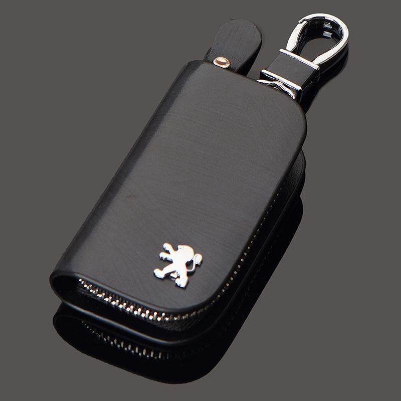 1 Pc หนังที่วางฝาครอบกระเป๋าใส่กุญแจรถ Key Case สำหรับ Peugeot 307 206 308 407 207 406 208 3008 2008 508 408 301 306 106 405