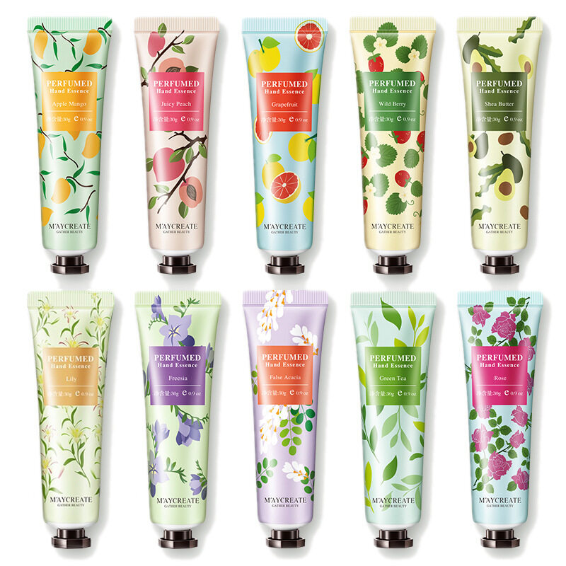 READY STOCK💝GRIMO Lencolor Hand Cream Fruit Lotion Moisturizing Gift