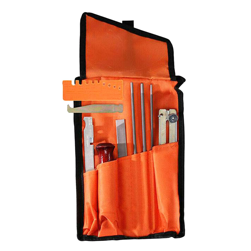 Hierly 10x Chainsaw Sharpening File Stihl Filing Kit Chain Sharpen Saw Files Tools