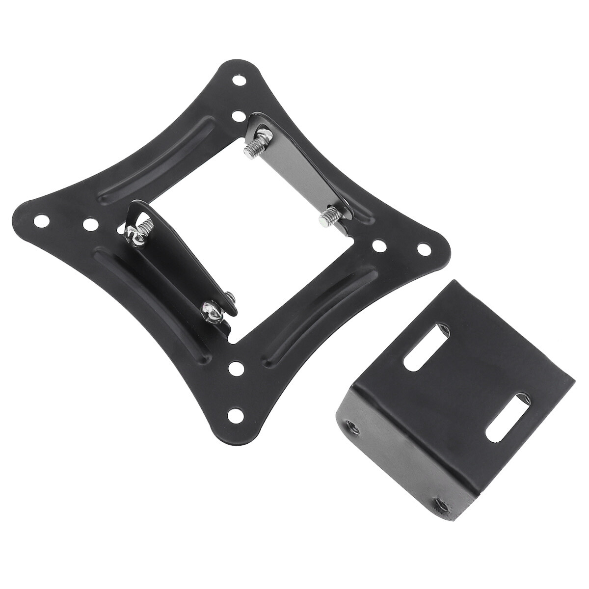Universal TV Cố Định Wall Mount Flat Panel TV Khung Hỗ Trợ 10 Độ Nghiêng Góc TV Wall Bracket Cho 14-27 Inch LCD LED Monitor Flat Panel