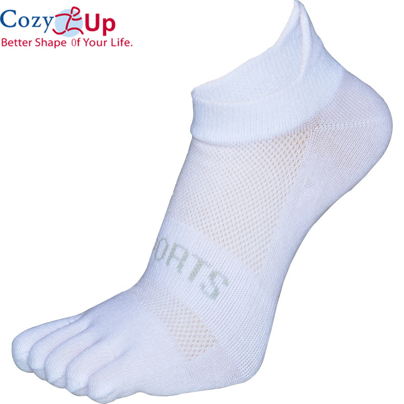 Cozy Up Năm Ngón Vớ Ngón Chân Lưới Thoáng Khí Thoải Mái Chống Trượt Đàn Ông Bền