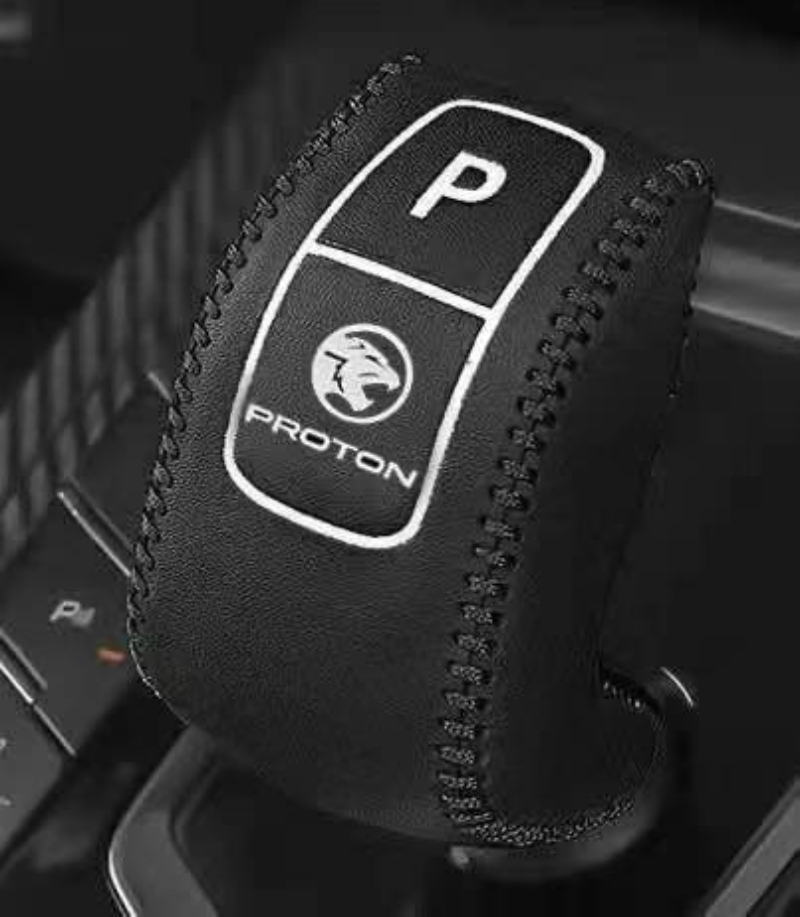 【Ready Stock】For Proton X50 X70 Genuine Leather Gear Knob Cover Car