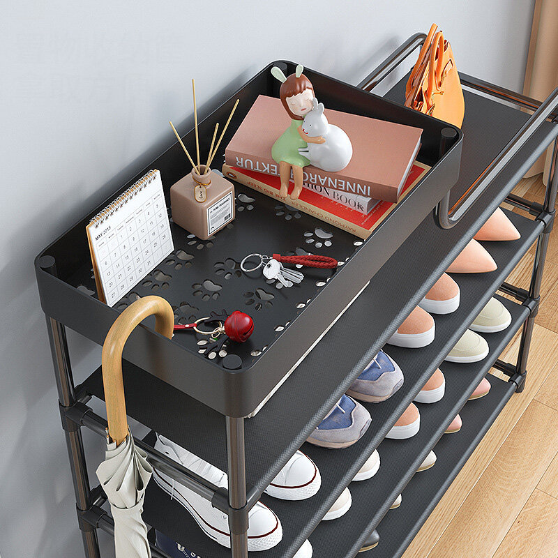 Simple shoe rack home door dust-proof multi-layer dust-proof shoe cabinet dormitory storage artifact