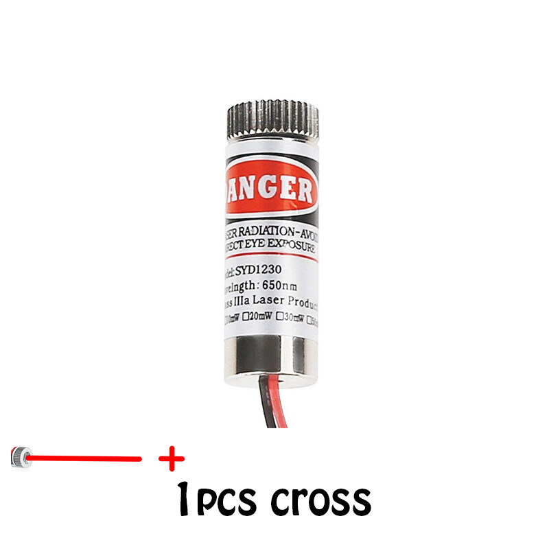 1pcs/2pcs adjustable beam 650nm 5mw red point / line / cross laser module head glass lens focusable industrial class 3-5v