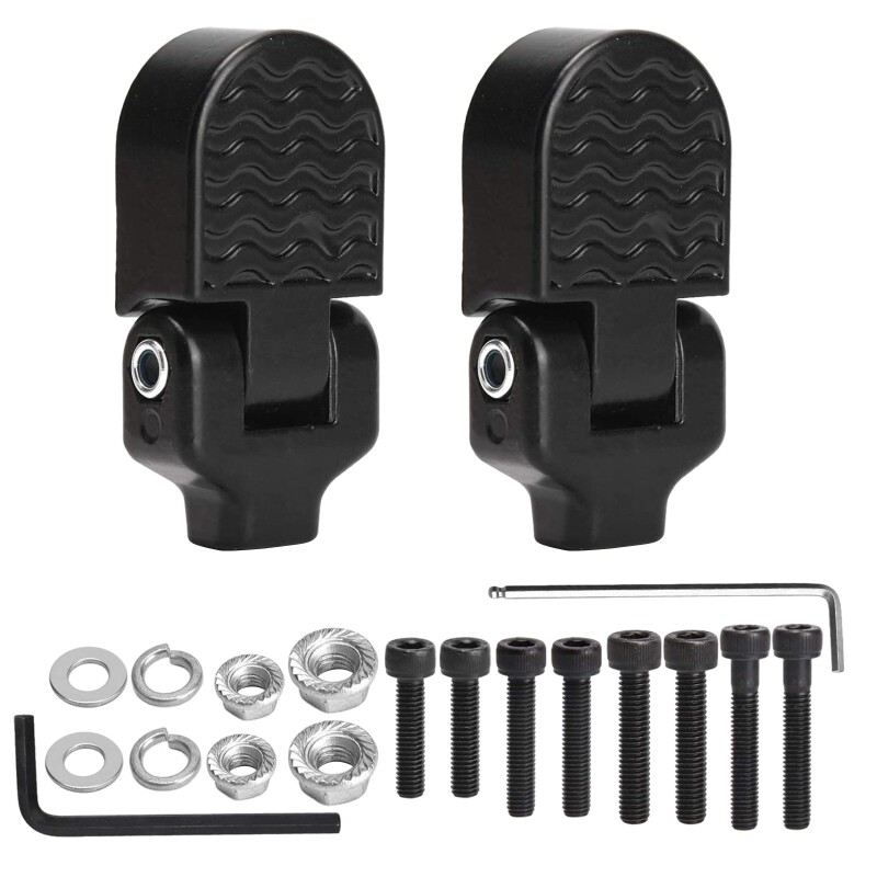 Bicycle Rear Pedals, Folding Footrest, Foot Pedals, Footrest for BMX, Mountain Bike and Cycling,1 Pair