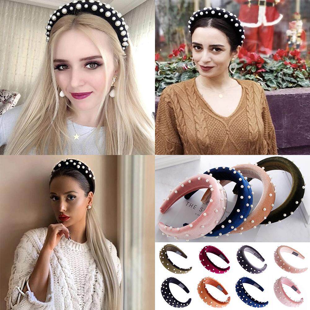 1pc Women S Thick Sponge Headband Velvet Braid Hairband Bohemia
