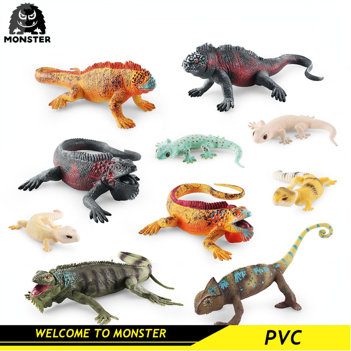 Simulation Lizard Chameleon Amphibian Reptile Model Leopard Gecko