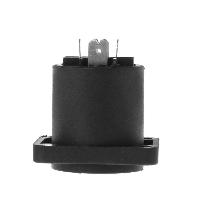 4PCS Jack Panel Socket Connector 4 Pole Audio Speaker Twist Lock Round Square Mount for Neutrik Speakon NL4MP NL4MPR NL4FC NL4FX NLT4X NL4 Series NL2FC NL2