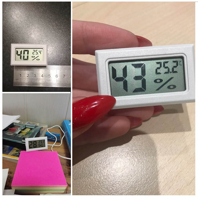 [Hàng Có Sẵn] KIPRUN Máy Đo Độ Ẩm Cảm Biến Nhiệt Kế LCD Kỹ Thuật Số Tiện Lợi Mini Máy Phát Hiện Độ Ẩm Màn Hình Theo Dõi Bể Cá Tủ Lạnh