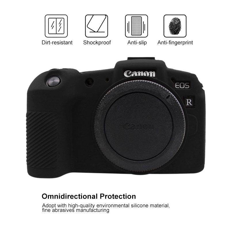 SmartPhonemall PULUZ Soft Silicone Protective Case for Canon EOS RP(Black)