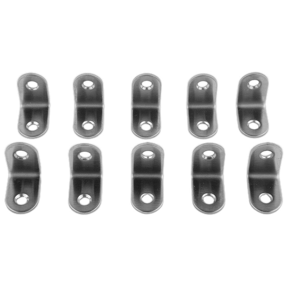 10Pcs L Shape Corner Brackets Solid Stainless Steel Angle Corner Brackets Right Angle Corner Stand