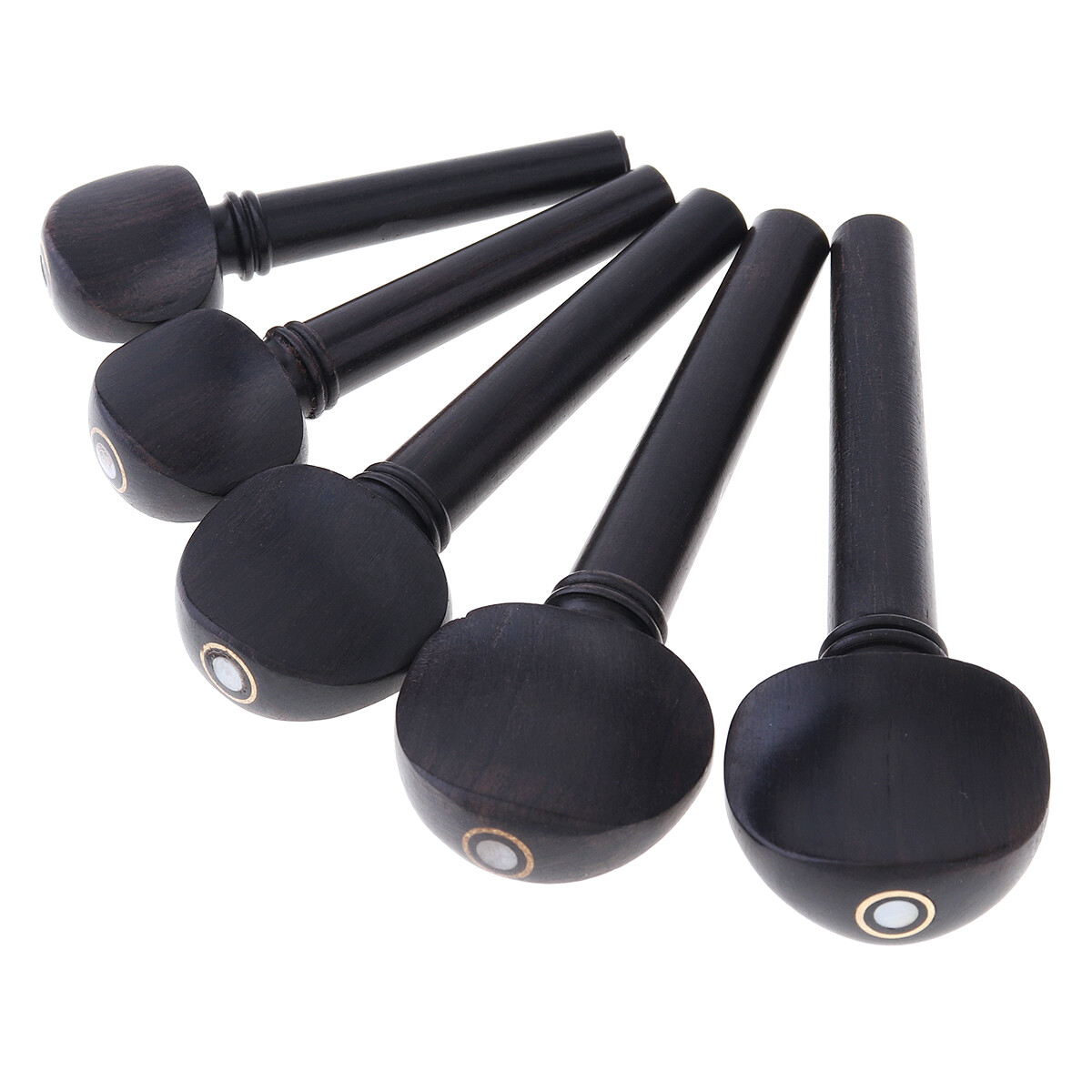 Astonvilla ebony wood violin tuning peg with 5 different sizes suitable for 1/8 & 1/4 & 1/2 & 3/4 & 4/4 violin 50 to 65mm